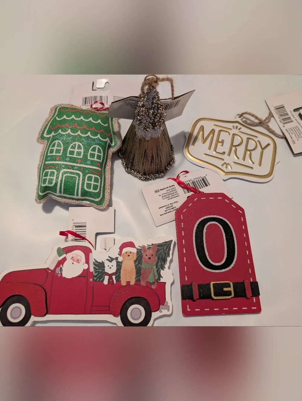 Christmas Ornaments Set Of 5 NWT